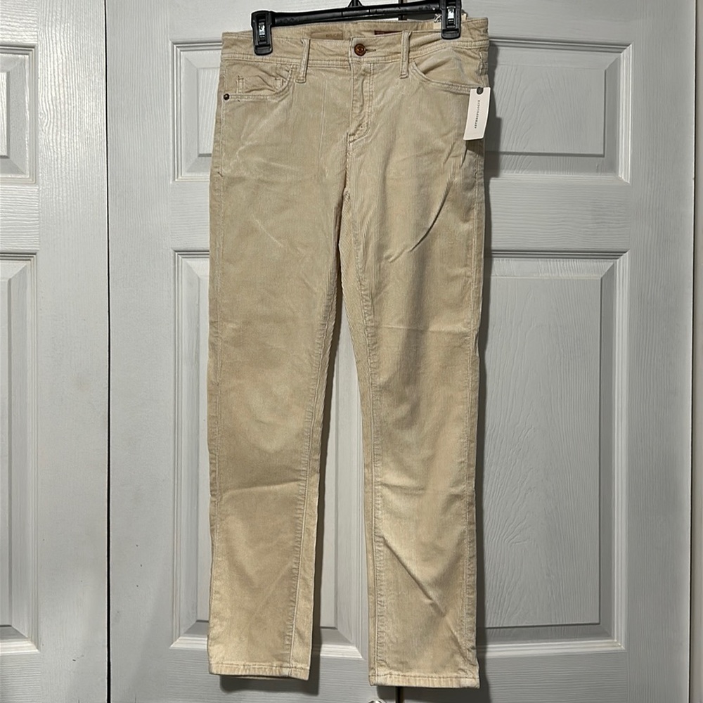 👖Anthropologie Off-White Slim Boyfriend Cropped Pants🤍